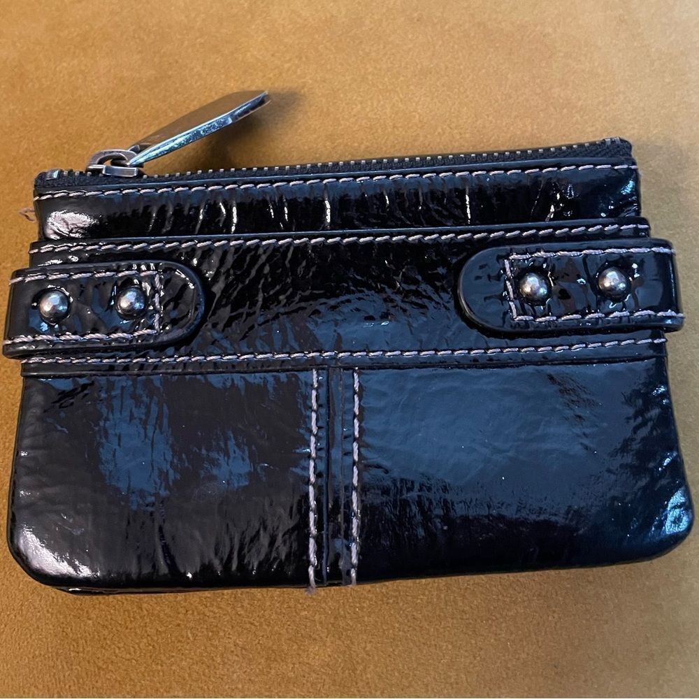 FOSSIL Black Patent Leather Wallet